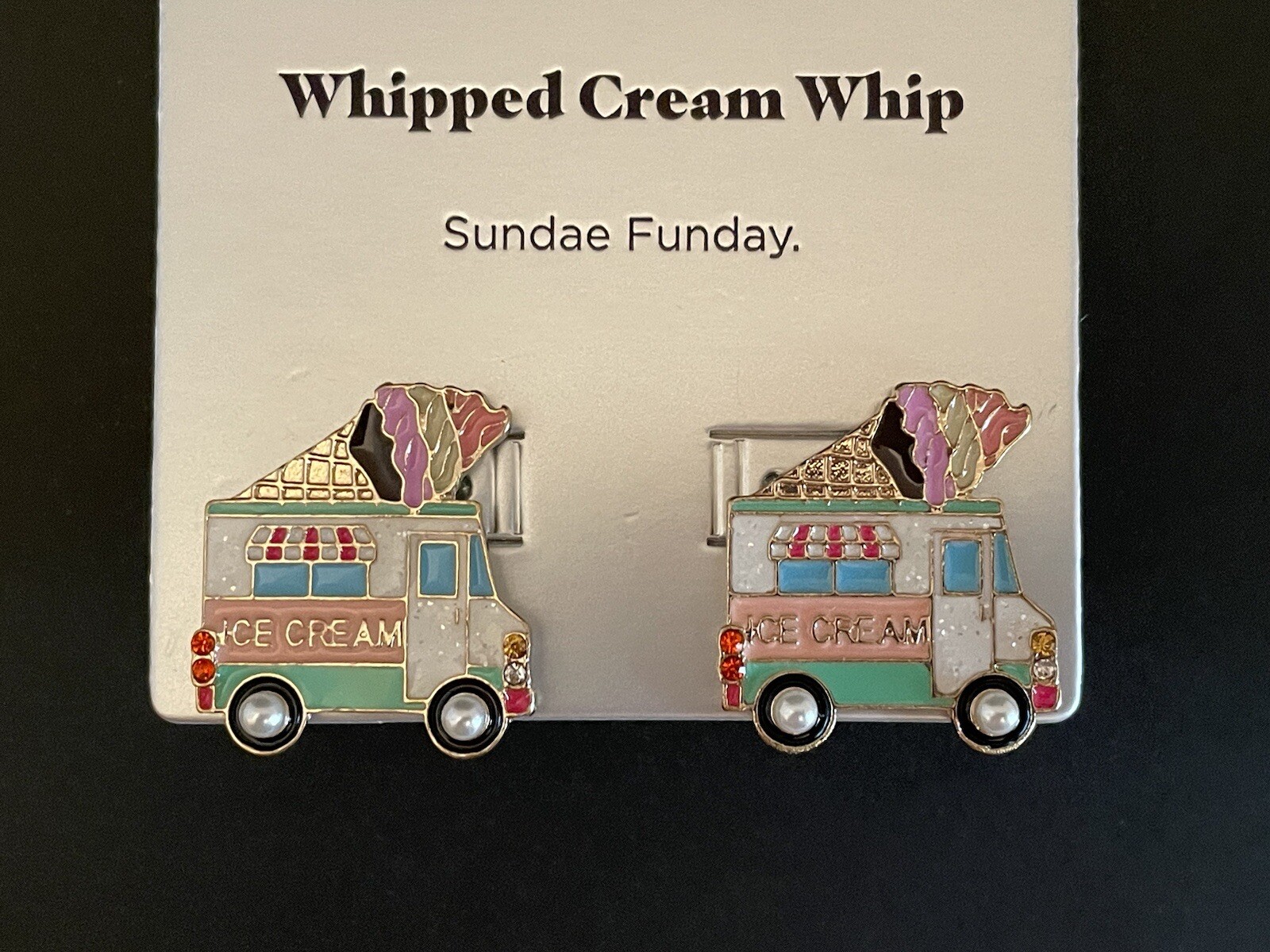 SUGARFIX by BAUBLEBAR “Sundae Funday” Ice Cream Truck Earrings – NEW