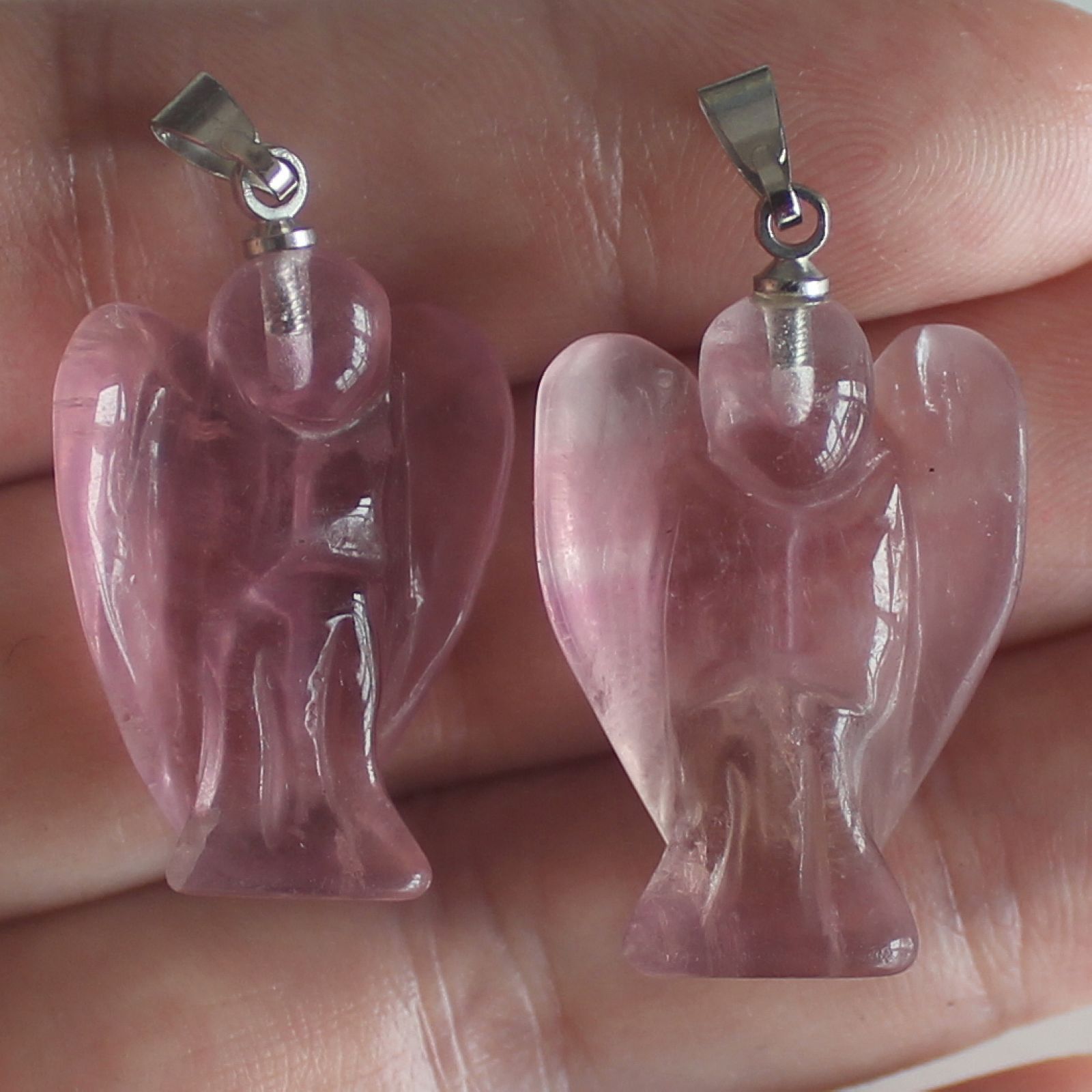 Handmade mini crystal angel pendant for necklace bracelet