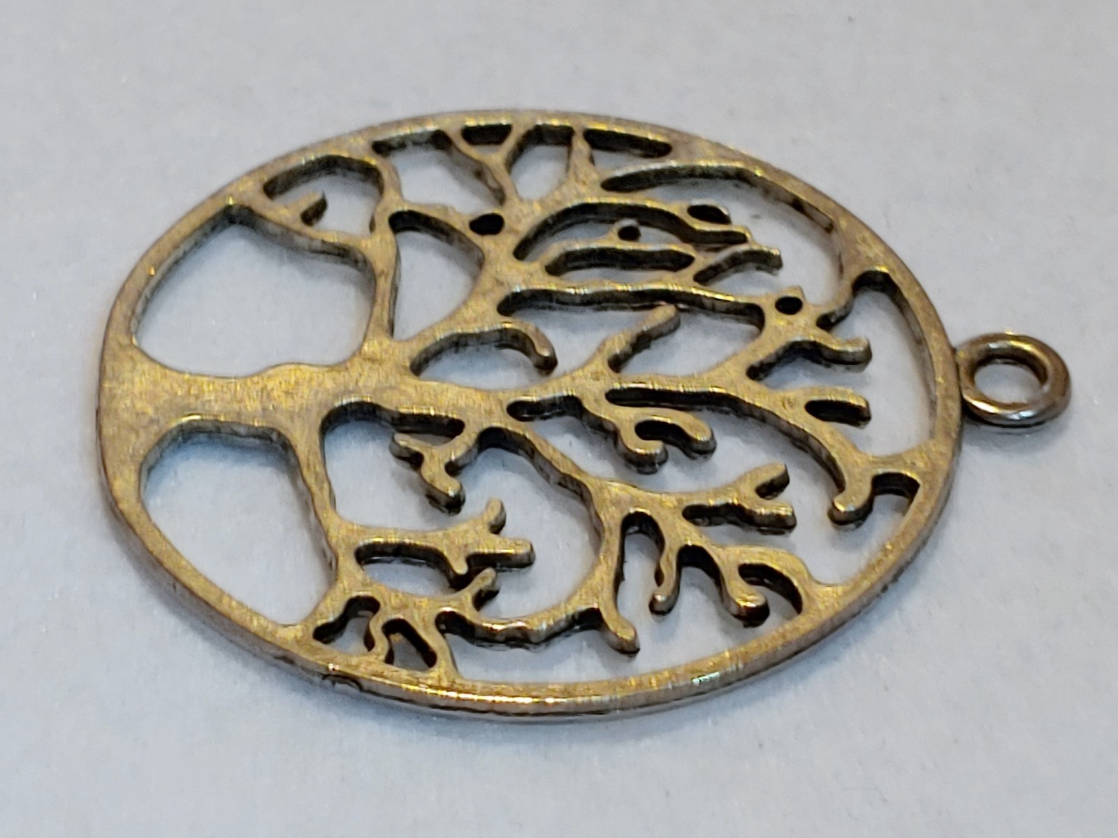 Pendant – TREE OF LIFE – SILVER TONE – 1 5/8 in Dia – PENDANT ONLY