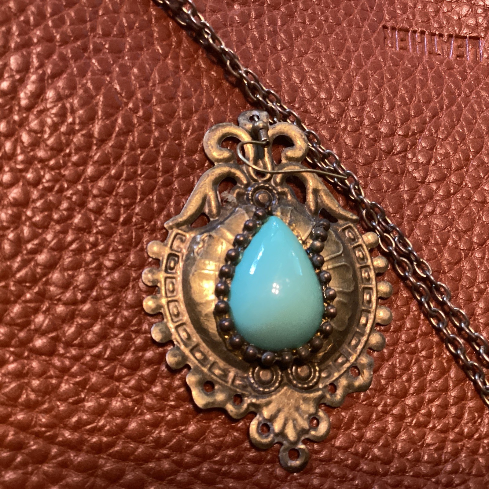 Faux Jadeite Earrings & Necklace Boho Flapper Victorian Style