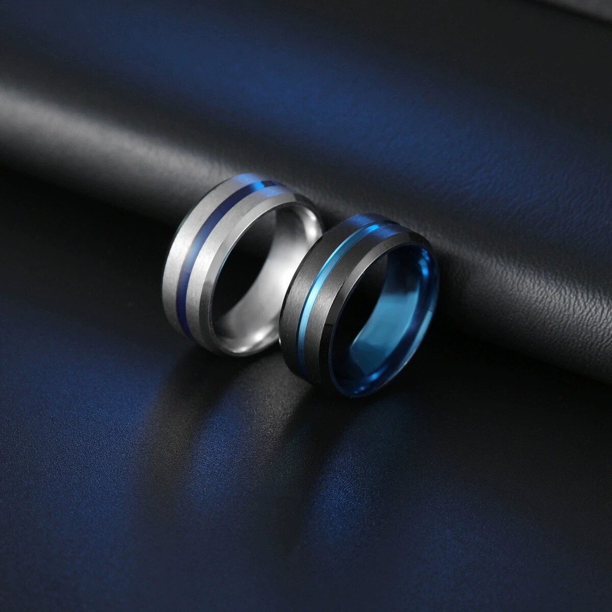 Stainless steel Concise Colour Composition Stainless steel Ring