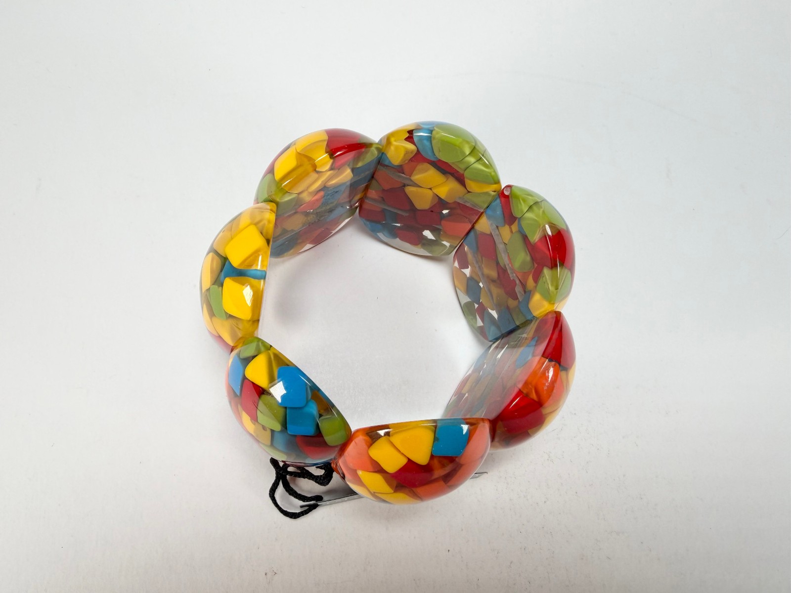 Marion Godart – Confetti “Sept Pièces” Summer Mix Elasticated Resin Bracelet