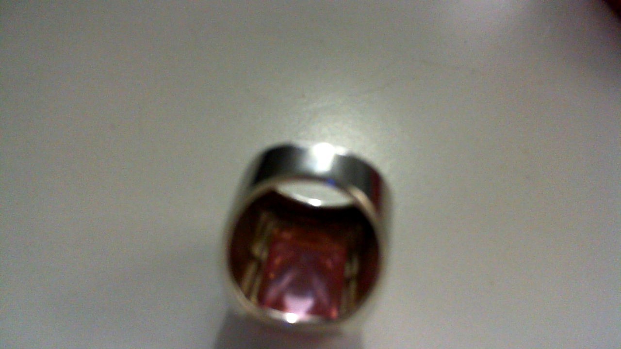 925 Silver Synthetic Stone Ring SIze 7 17 grams