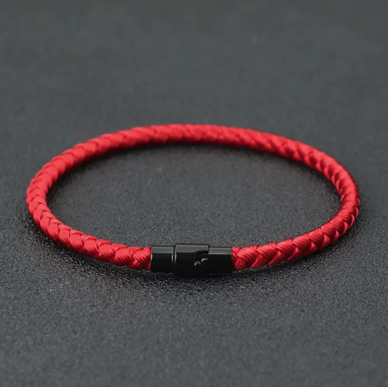 1pc Red Rope Magnetic Bracelet Unisex Lucky Wealth Prosperity Jewelry – NEW