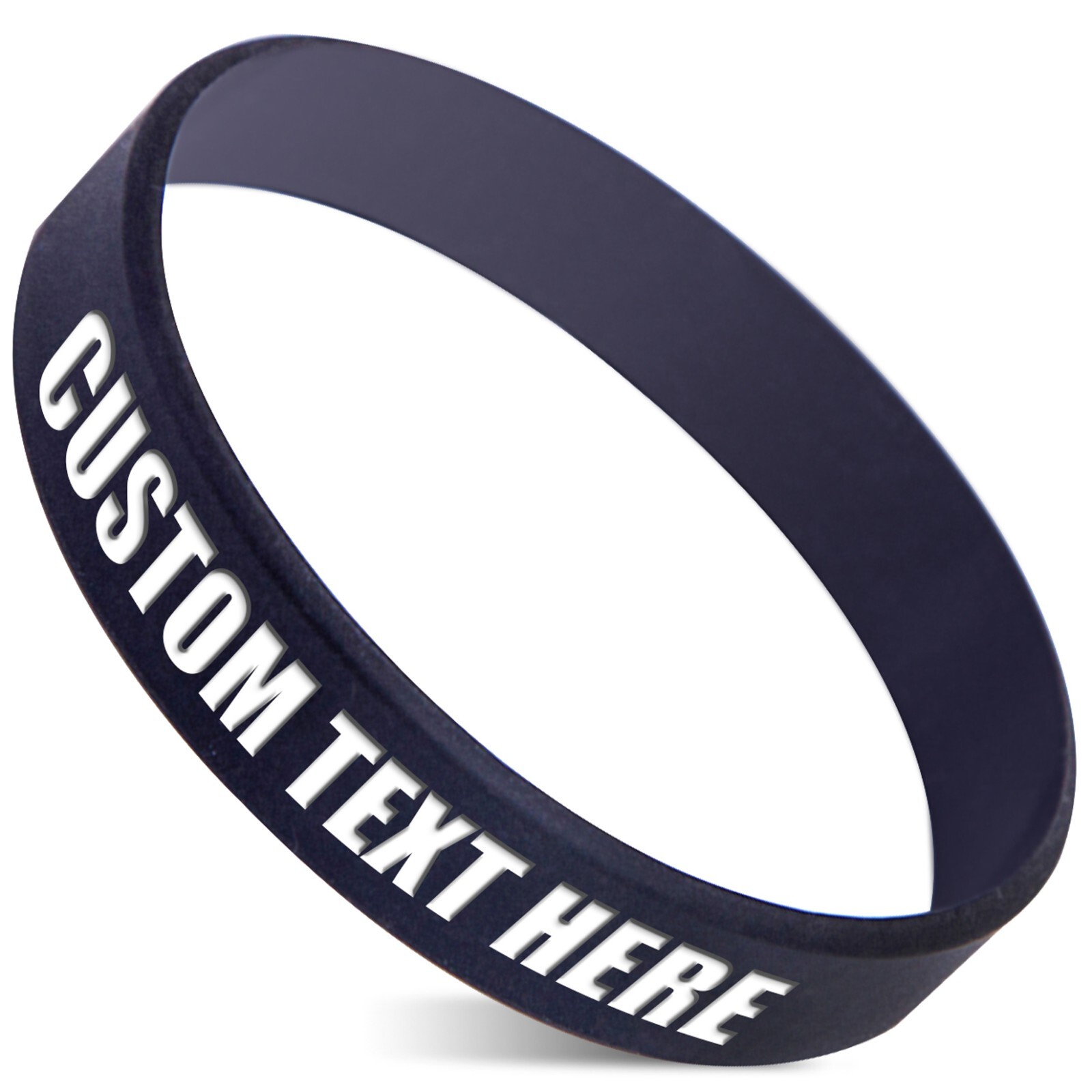 7Pcs Personalize Rubber Bracelet Custom Silicone Wristbands Engraved