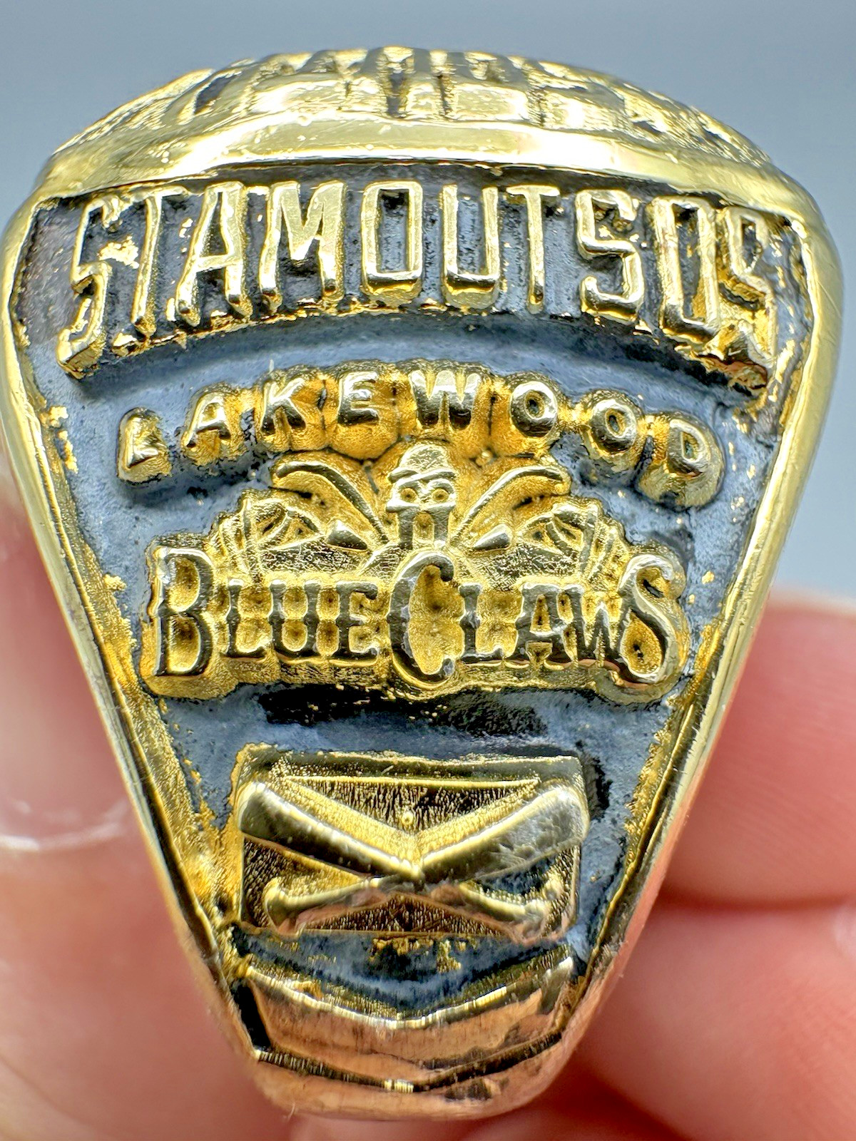 South Atlantic League Sterling Silver 925 Championship Ring Blue Claws 2006