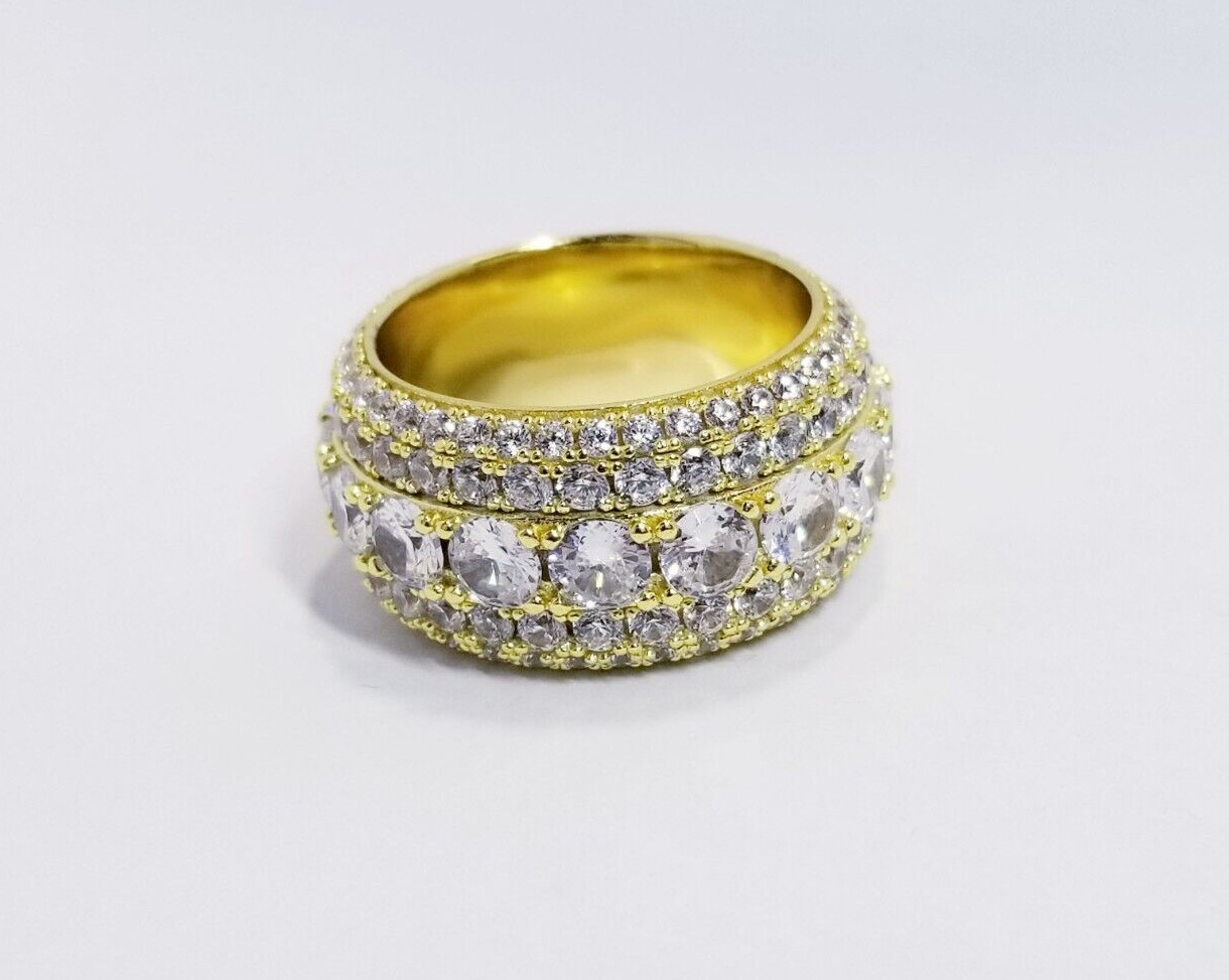 GLD Shop 5 Layer Cubic Zirconia Band Ring Sz 6.5