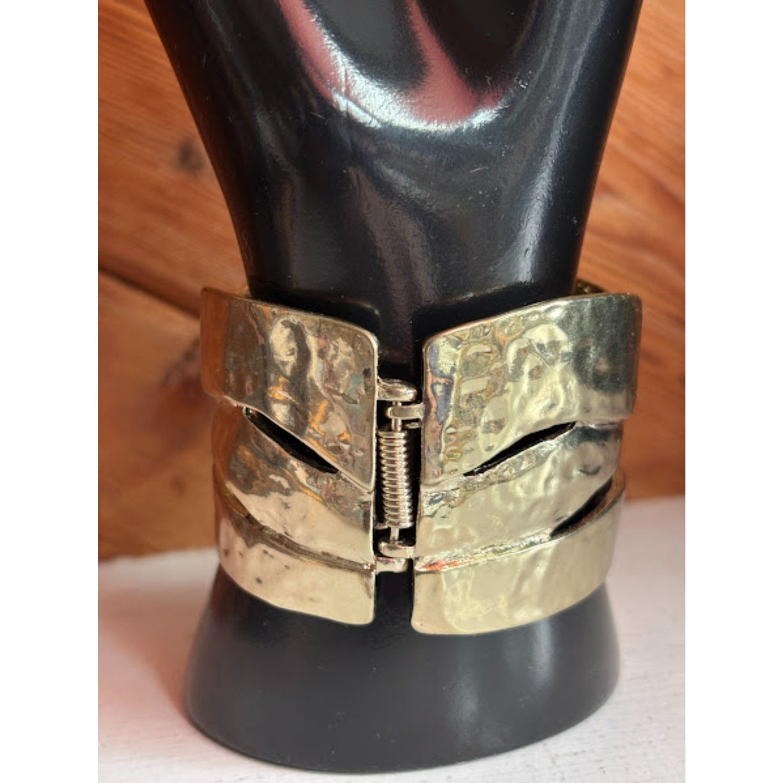 Hinged Cuff Gold Bracelets