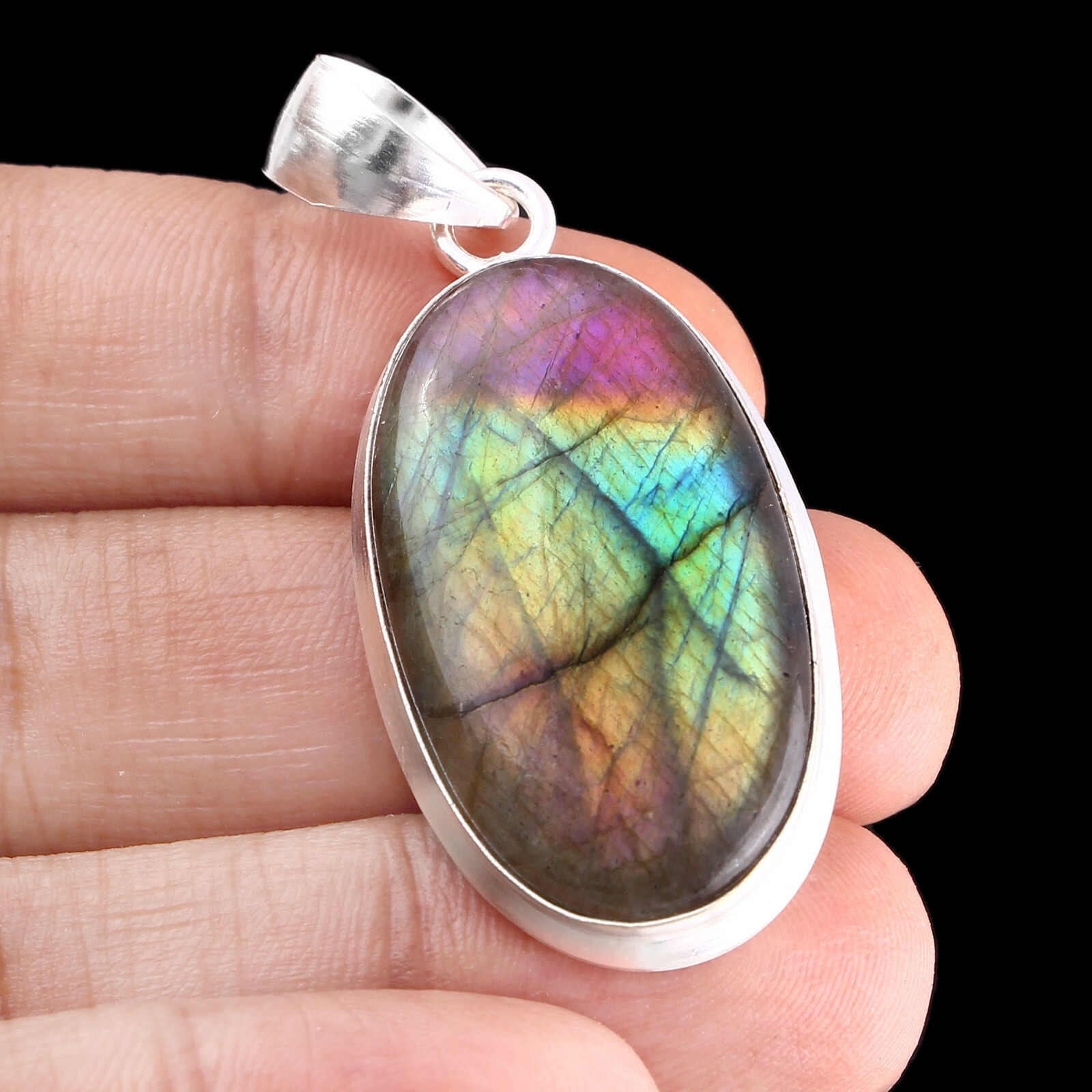 Handmade Pendant Labradorite Ethnic Fashion Jewelry Collection XG-700