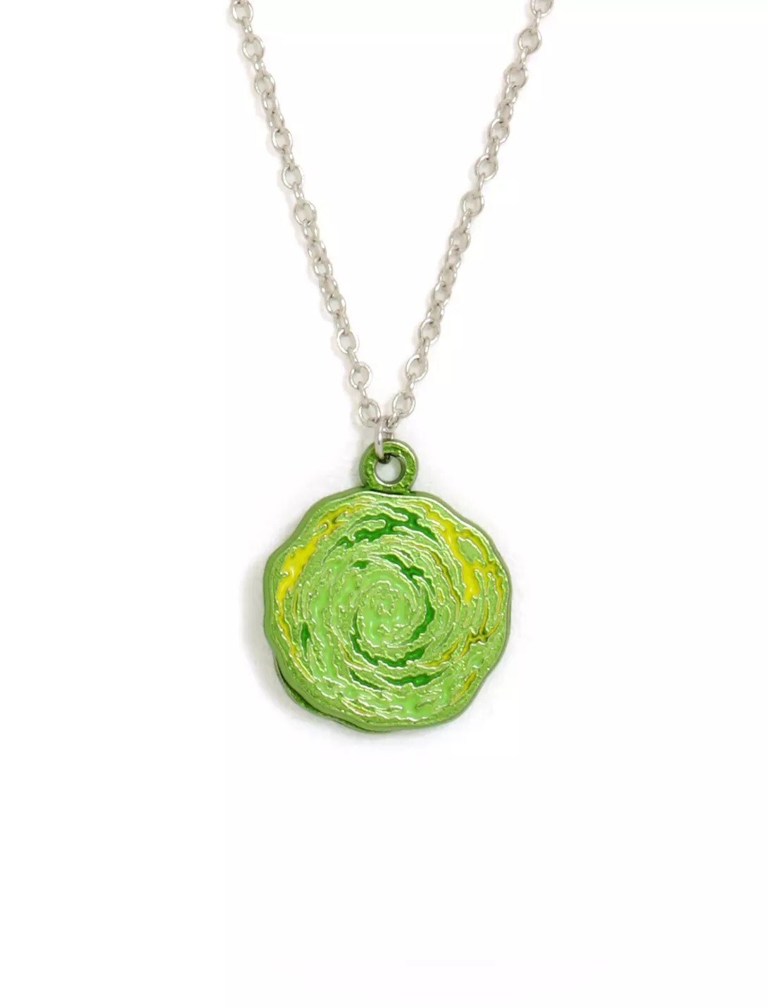 Rick and Morty Portal Spinning Pendant Necklace