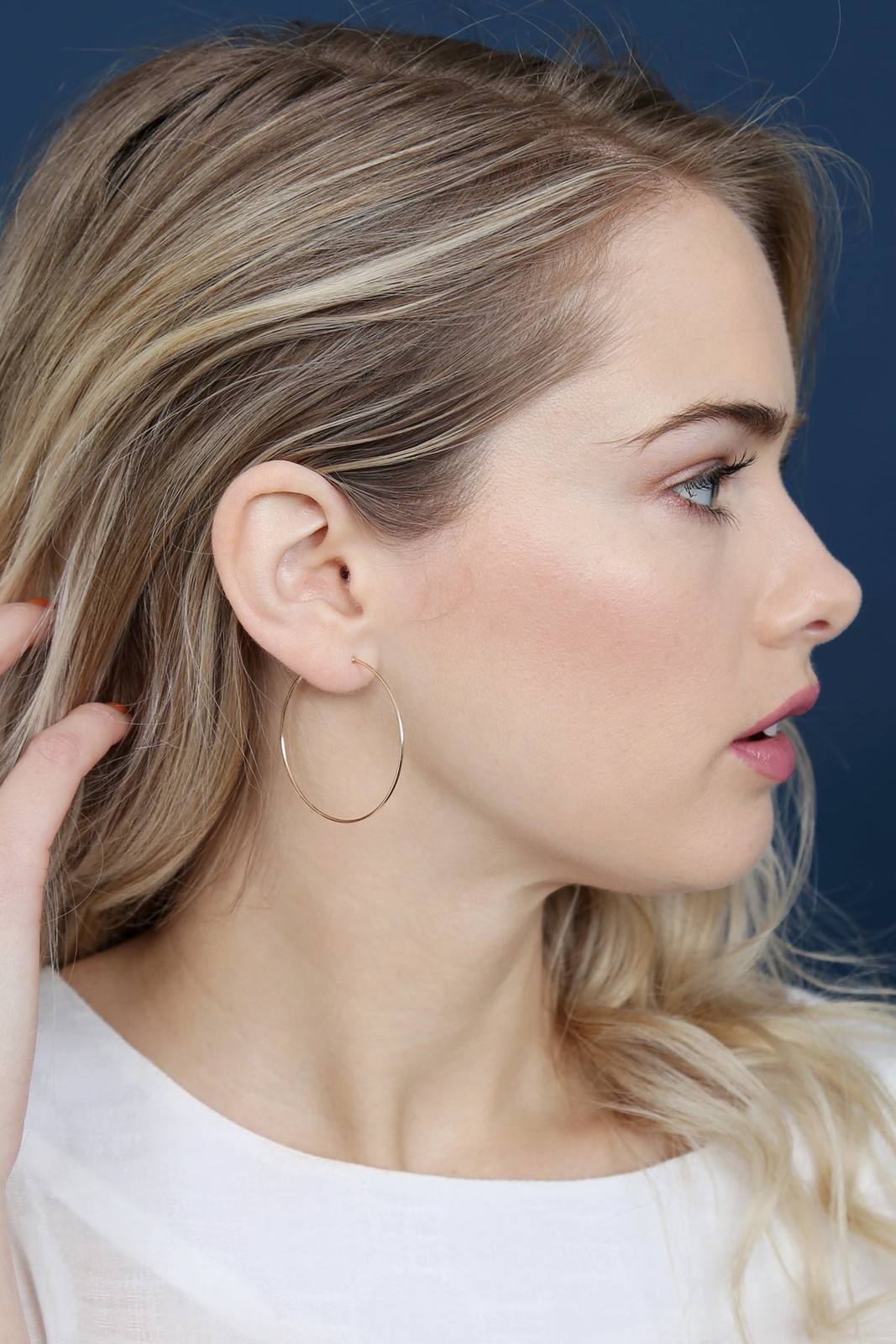 40mm Wire Hoop Earrings