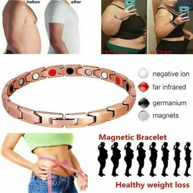 Men Women Therapeutic Energy Healing Magnetic Bracelet Therapy Arthritis Jewelry