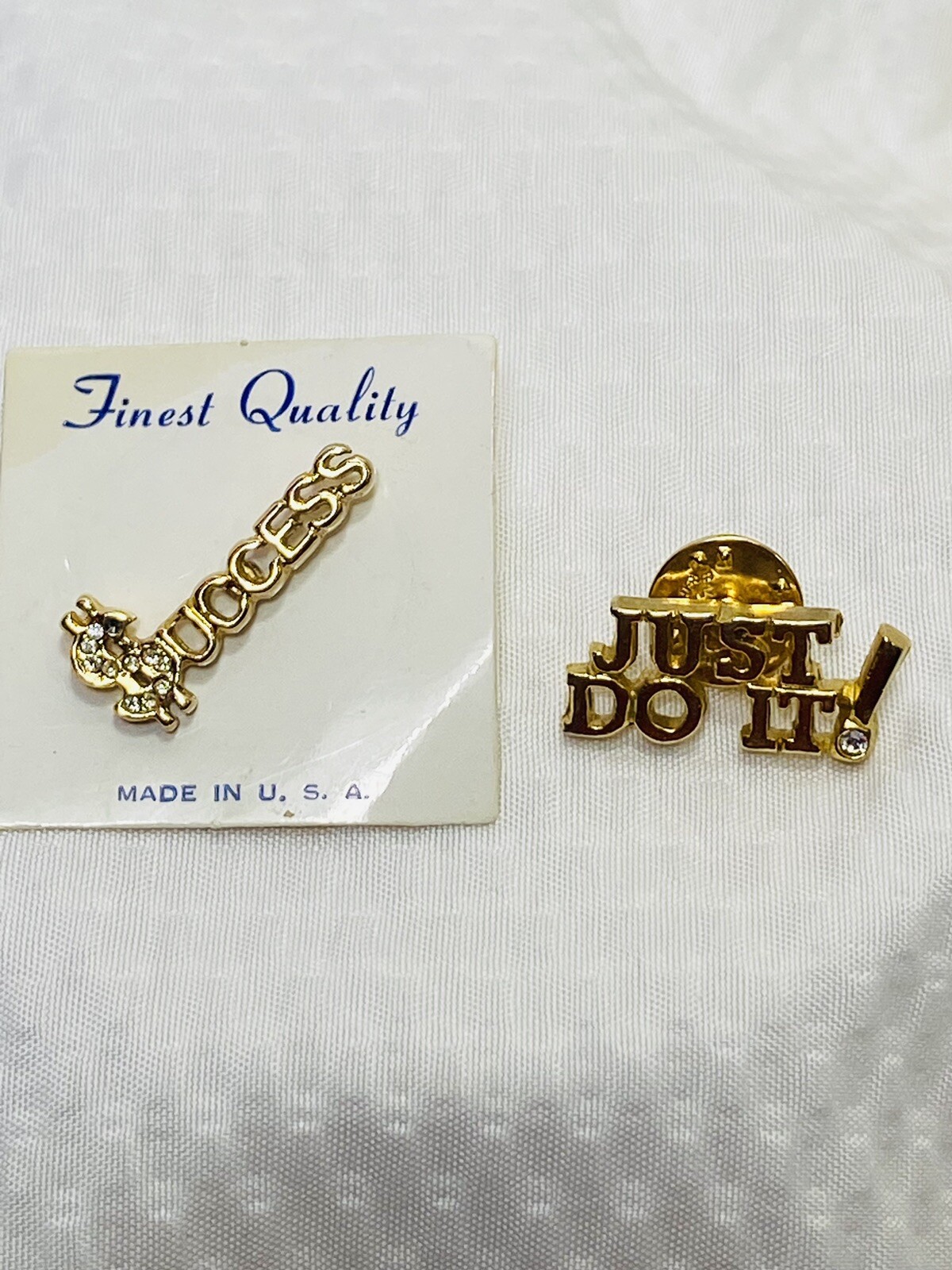 Just do it Lapel Pin/$ucess Lapel Pin