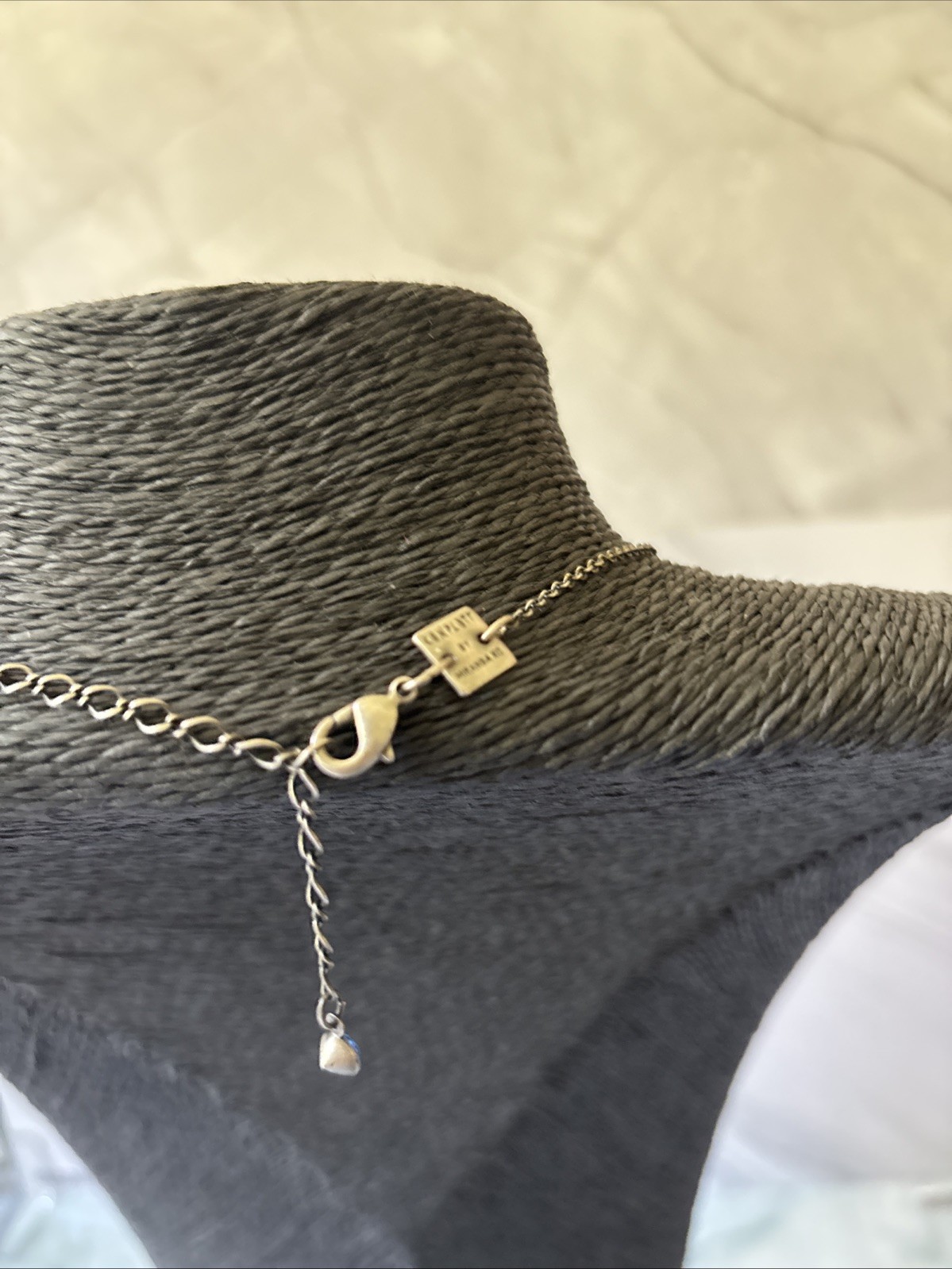 Snowflake Necklace Konplatt by Miranda Jo Pale Ice Blue Faceted Crystal Ethereal