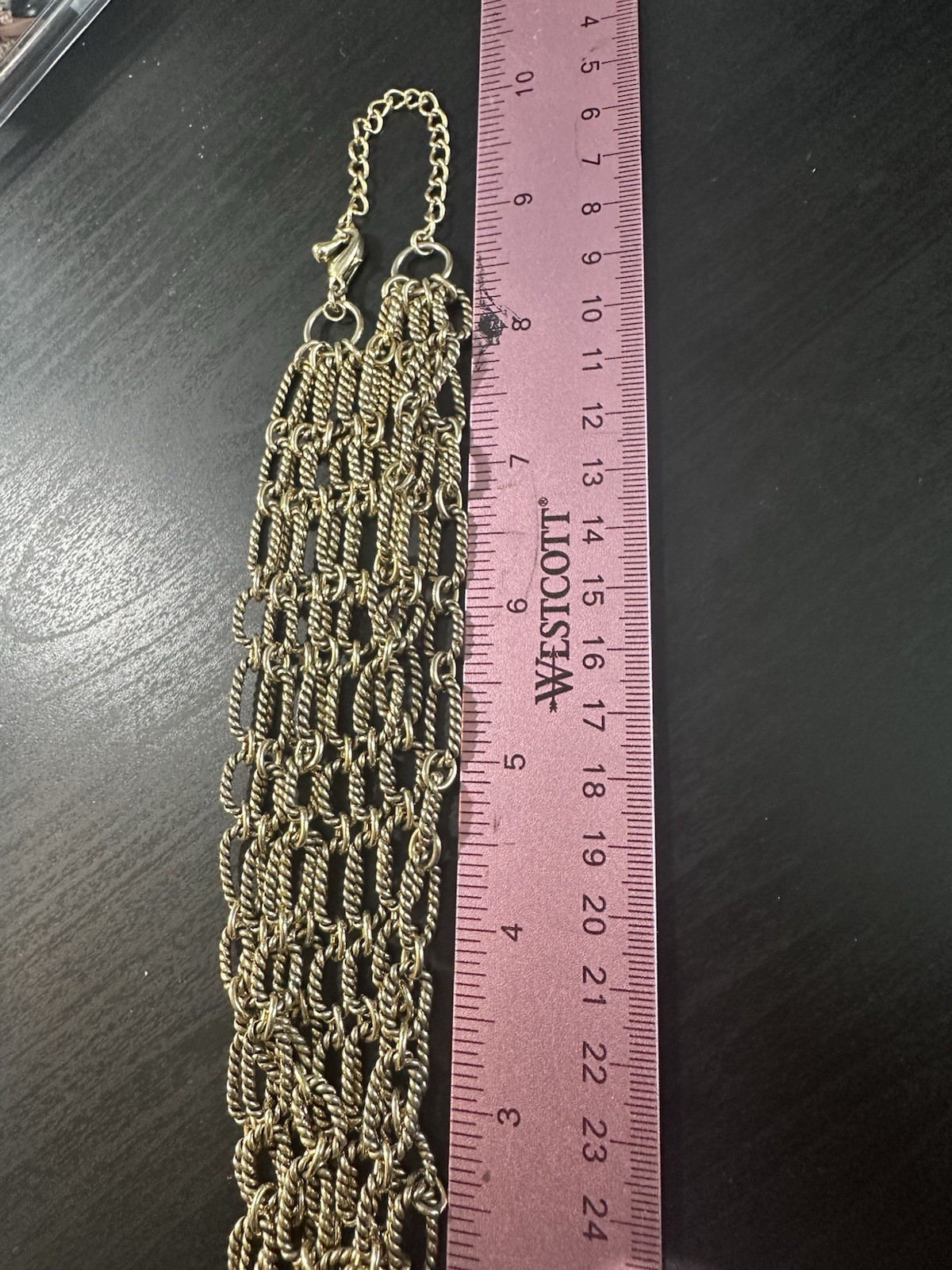 NEW Premier Designs Savannah Necklace Four Strand $49 Gold Tone Link