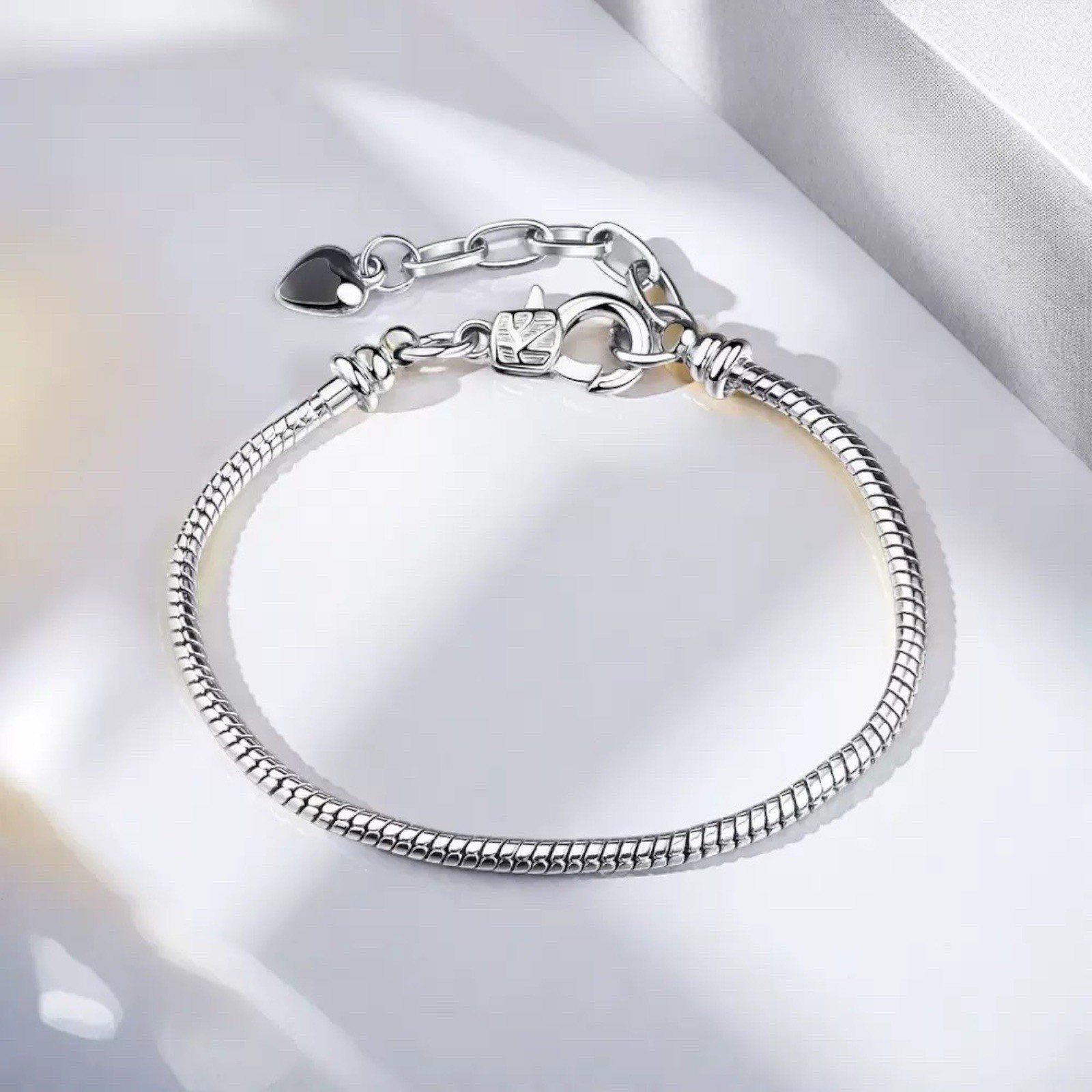 925 Sterling Silver plated Women Elegant Anklet Ankle Bracelet A83