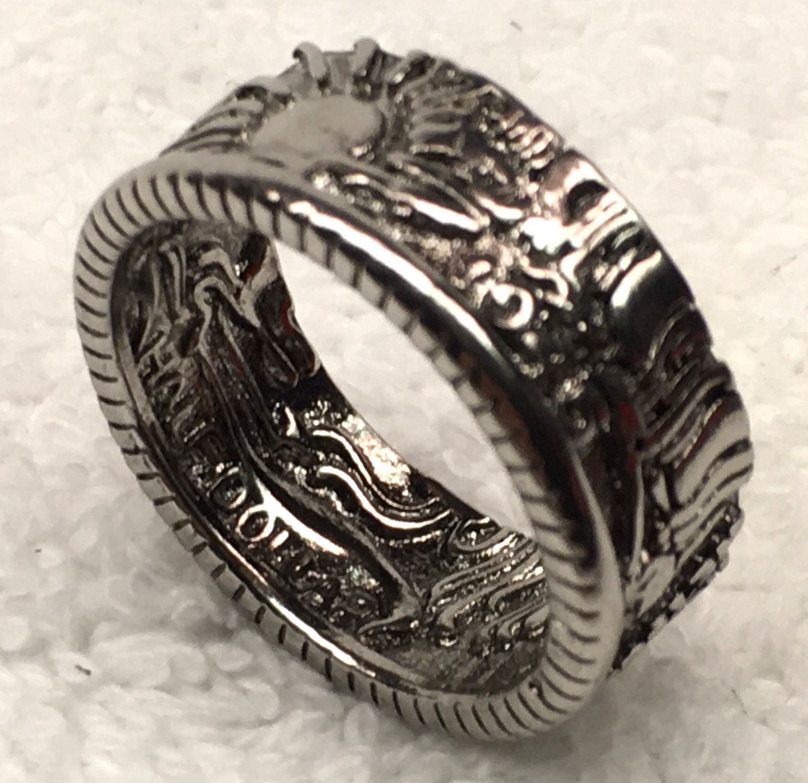 United States Walking Liberty Half Dollar Coin Ring Costume Jewelry Size 11
