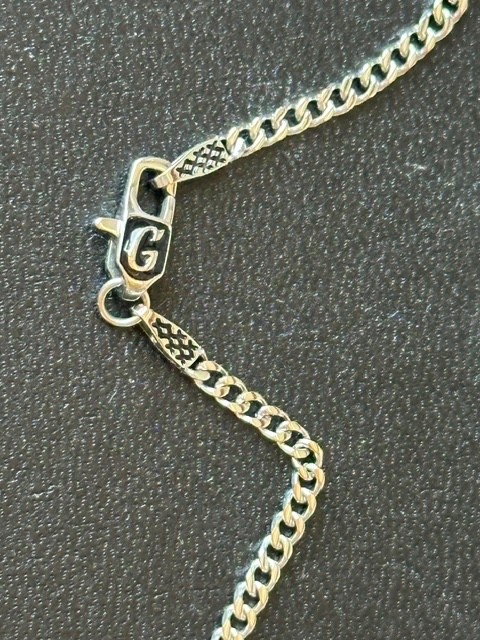 GLD 2MM Micro Cuban Necklace 18″ White Gold Filled New
