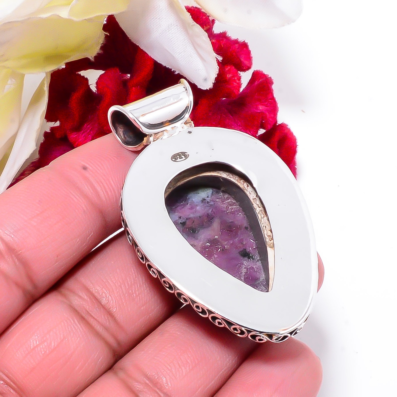 Ruby With Zoisite Fine Art 925 Sterling Silver Pendant 2.15 Sk6, Christmas Gift