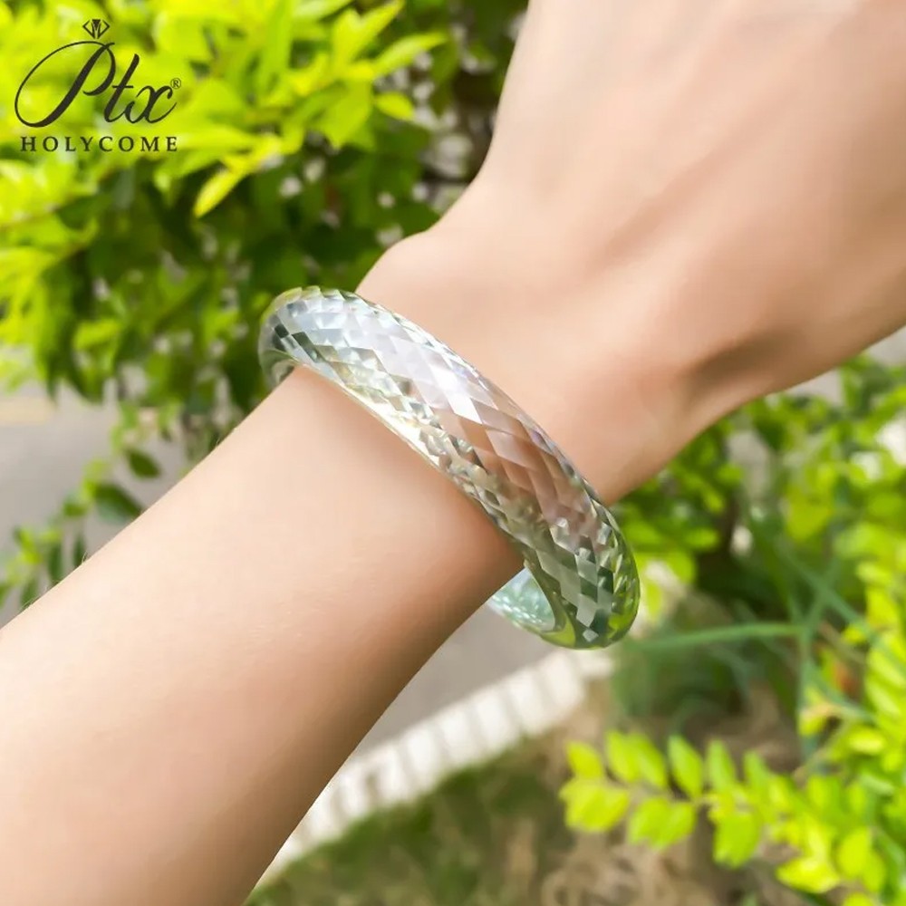 Full Moissanite Bangle Bracelet D Color Elegant Jewelry Exquisite Jewelry Gifts