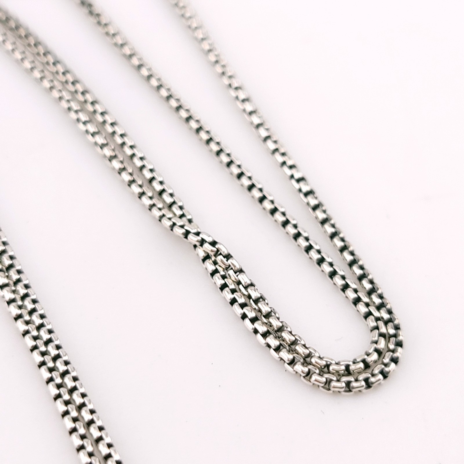 DAVID YURMAN Sterling Silver 8mm Chatelaine Black Hematite Adjustable Pendant
