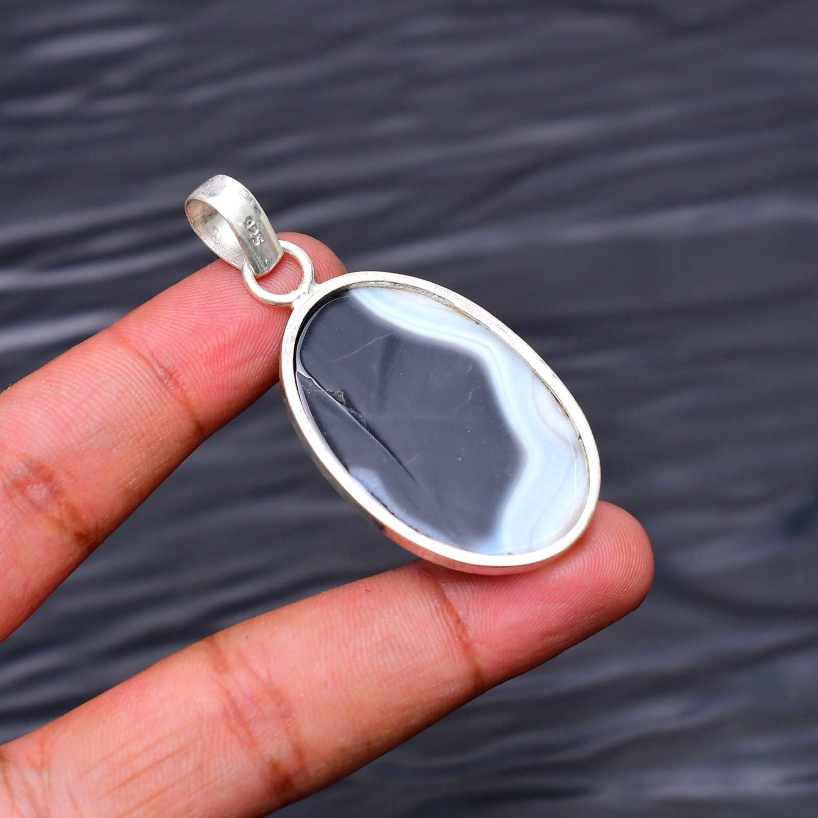 Owyhee Opal Gemstone 925 Sterling Silver Jewelry Pendant 2.08″