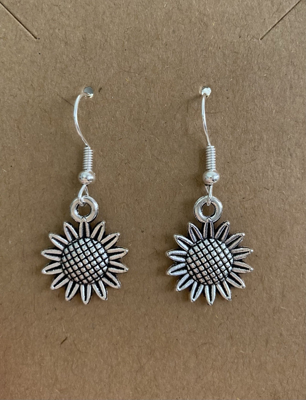 Buyer’s Choice Sunflower Dangle Earrings Gold,Silver,White Silver, Brass,Copper