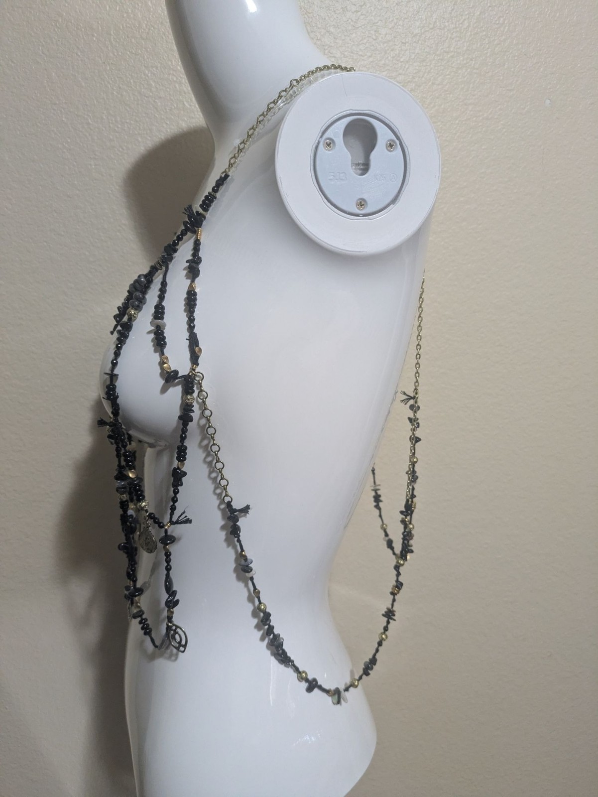 Free People X Ariana Ost Mermaid Shell Beaded Body Chain Festival Hippie Boho
