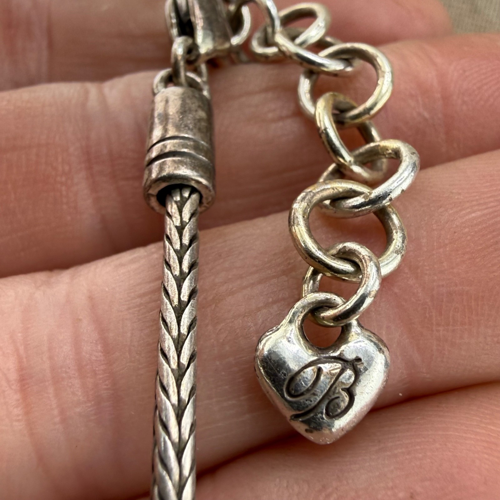 Brighton Ring Keeper Necklace Silver Tone Heart 18”