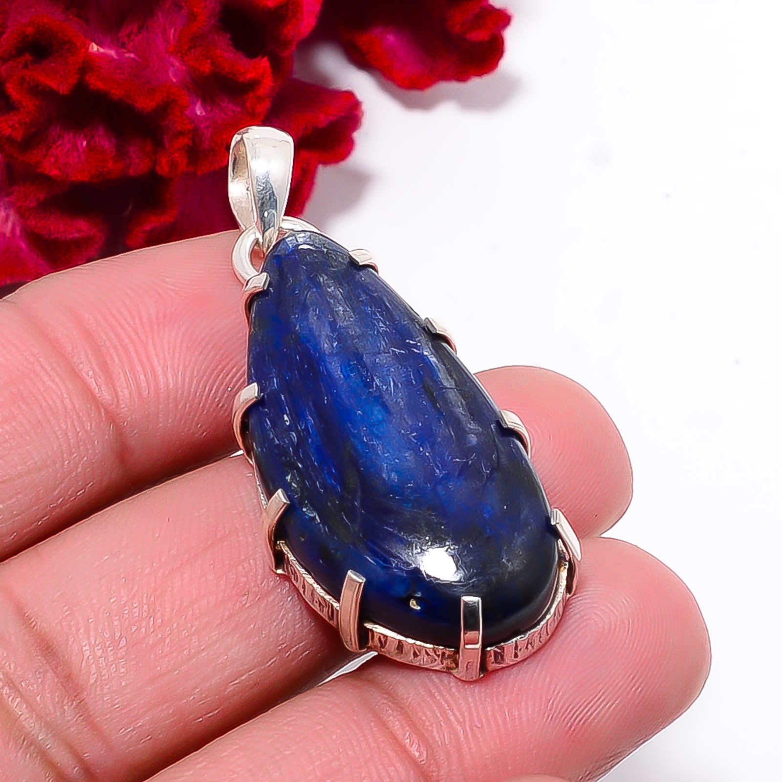 Kyanite – Nepal Gemstone 925 Sterling Silver Pendant 1.76 P99354