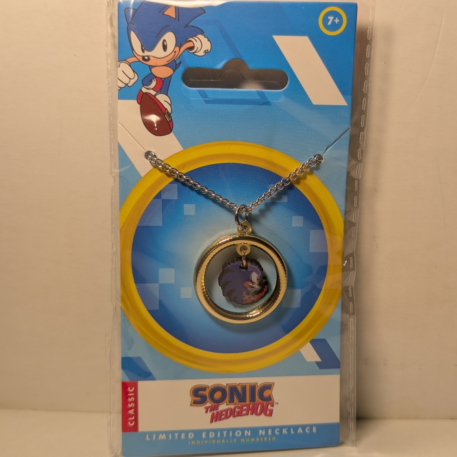 Sonic The Hedgehog Ring Necklace Official Sega Pendant Charm Collectible