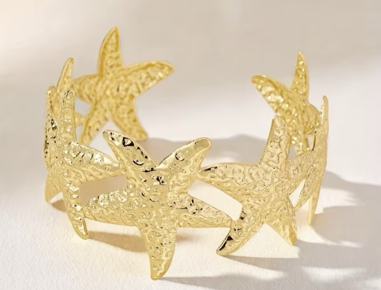starfish bangle bracelet