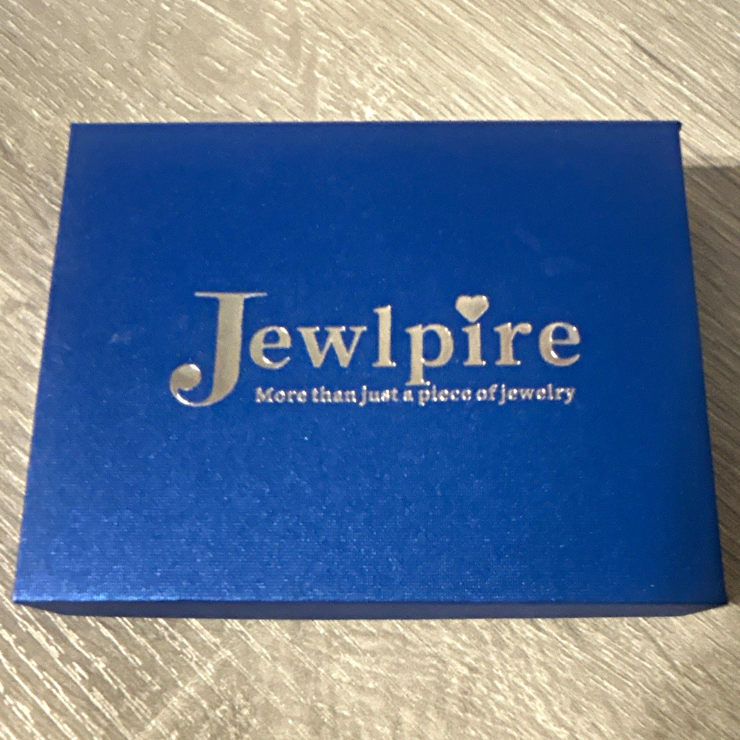 Jewlpire Silver Tone Chain Necklace with Round Blue Charm Pendant