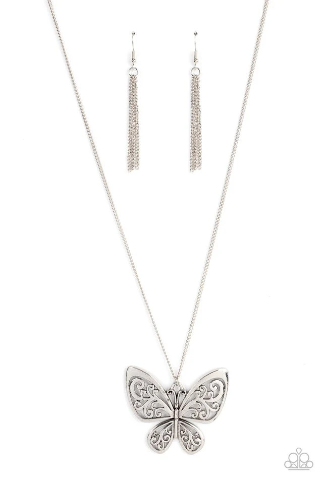 Paparazzi-Jewelry, Butterfly Boutique Silver-Necklaces.
