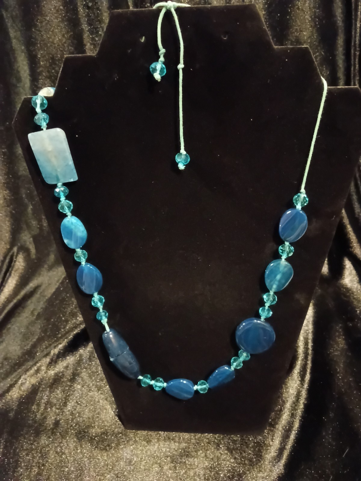 Blue Glass Necklace