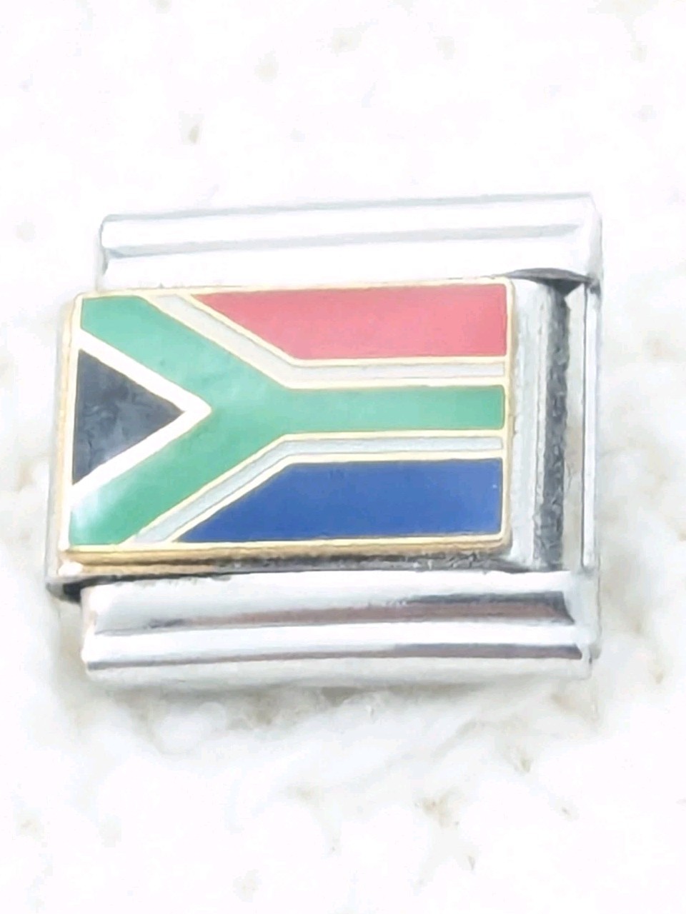 Authentic Casa D’Oro South Africa African Flag Italian Charm Classic 9mm G206