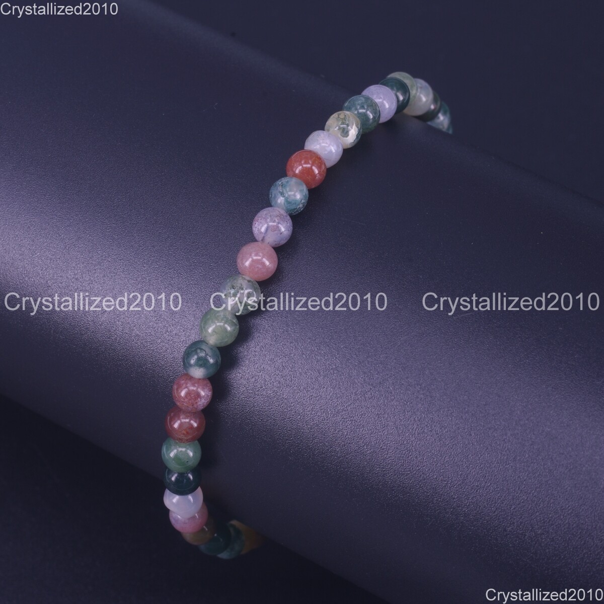 Handmade 4mm AAA Natural Gemstone Round Beads Stretchy Bracelet Healing Reiki 8″