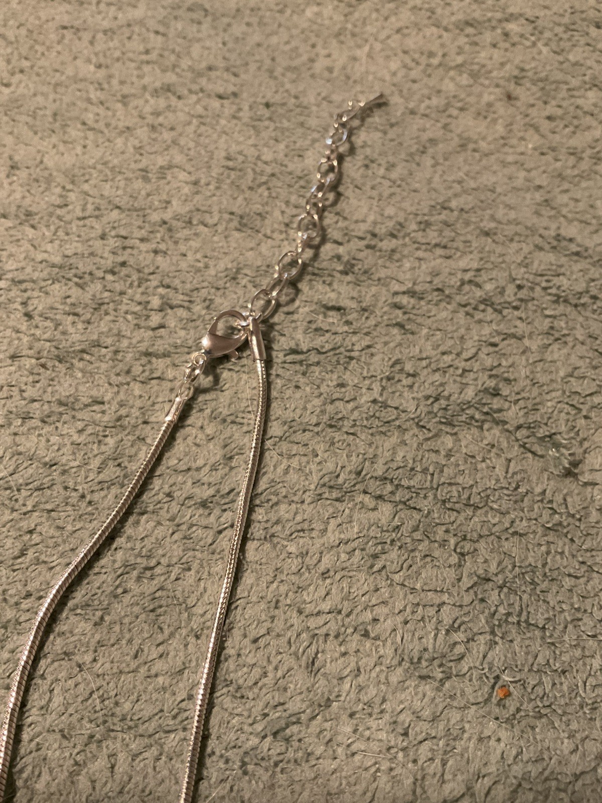 A Lovely Metal Heart-Within-A-Heart Large Pendant Necklace with a 30” Rope Chain