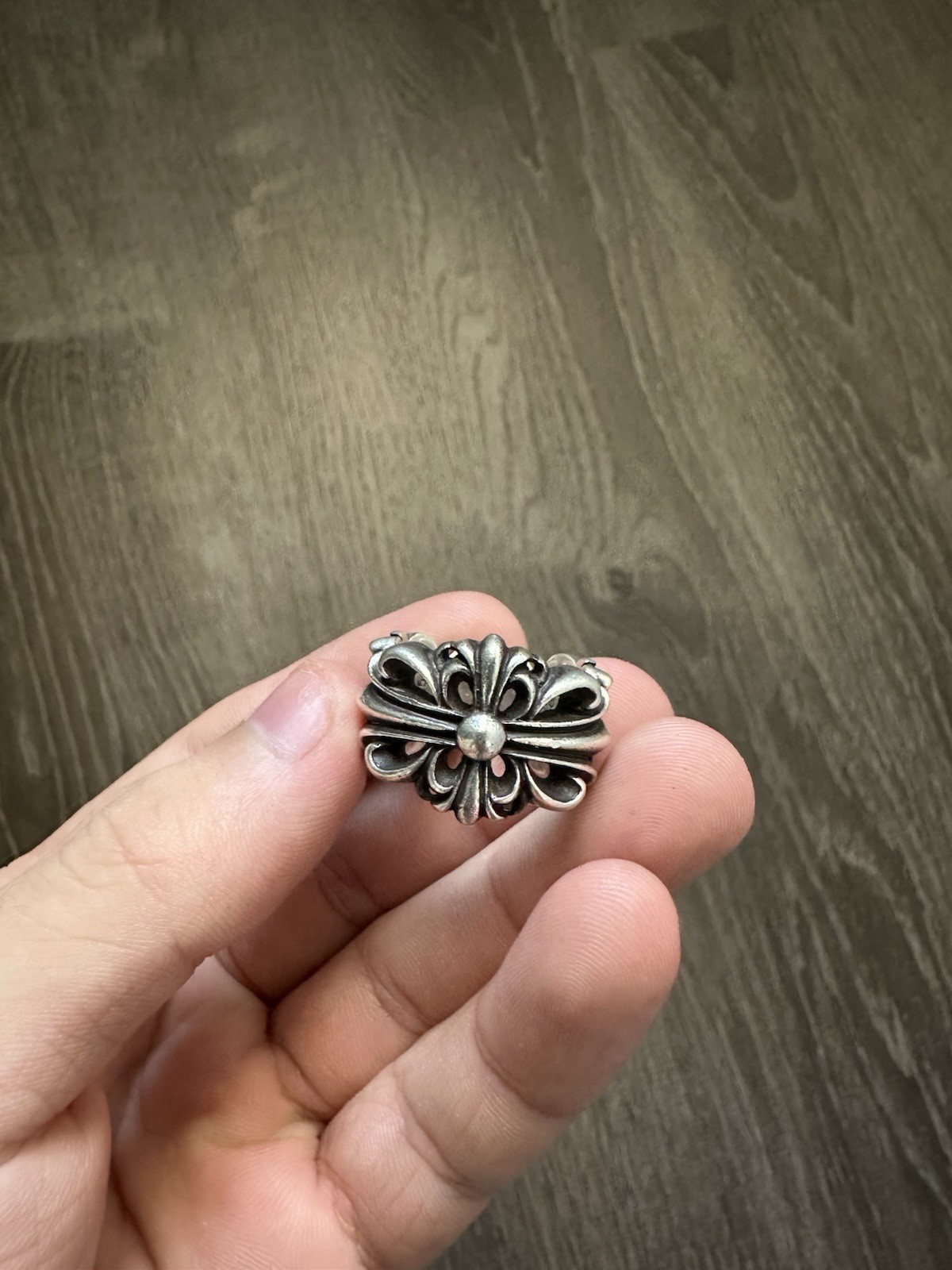 Chrome Hearts Double Floral Ring Size 7 100% Authentic