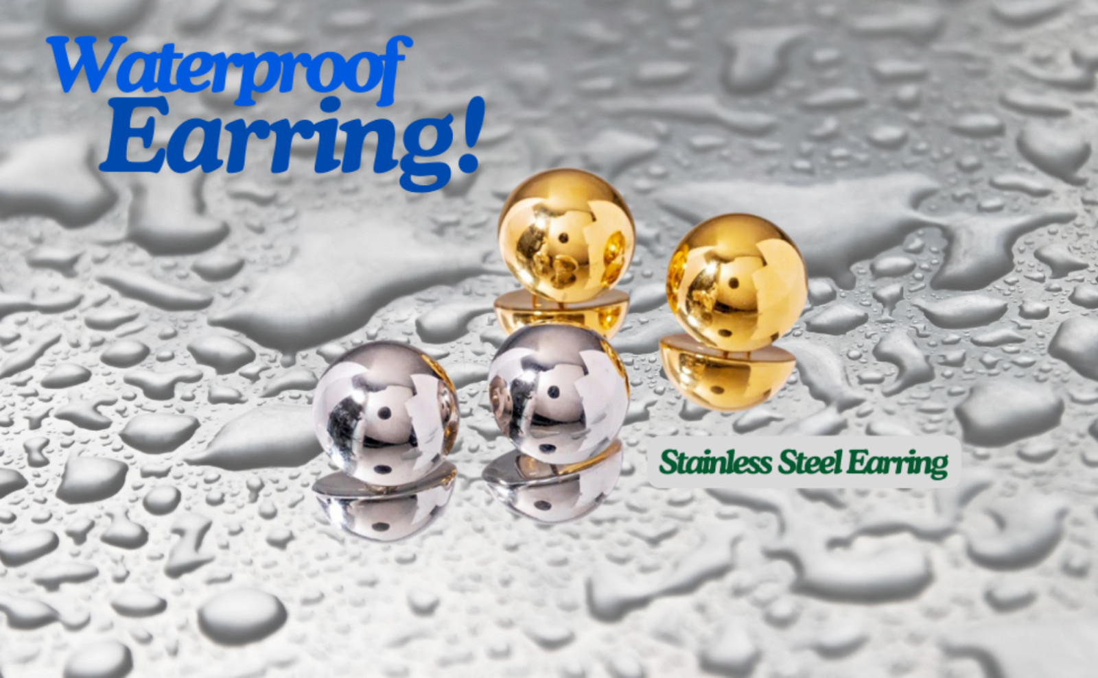 Stainless Steel Half Ball Round Bold Dome Stud Hypoallergenic Earring USA Seller