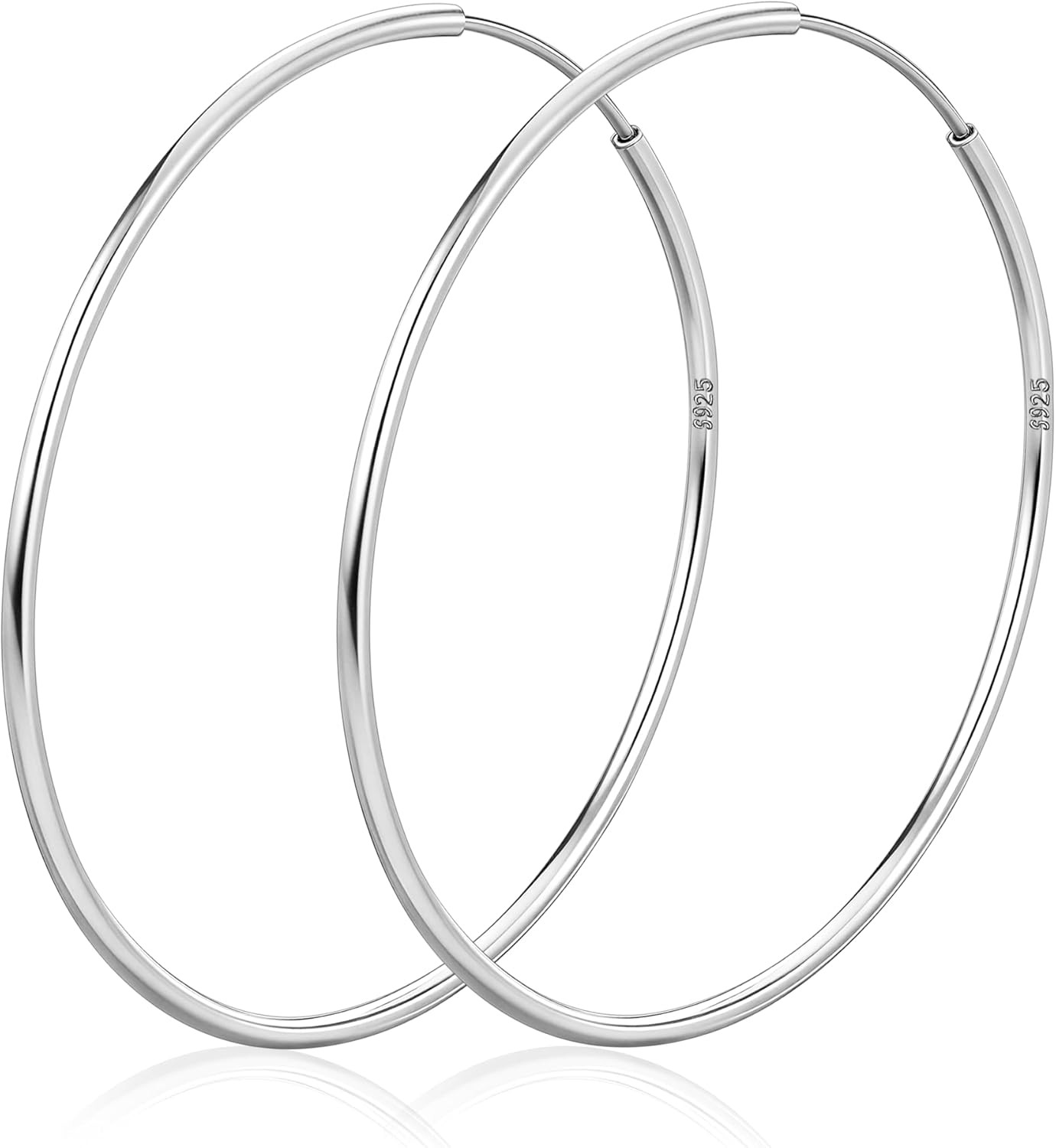 Thin Gold Hoop Earrings for Women 14K Gold Plated 30/40/50/60/70Mm | Hypoallerge