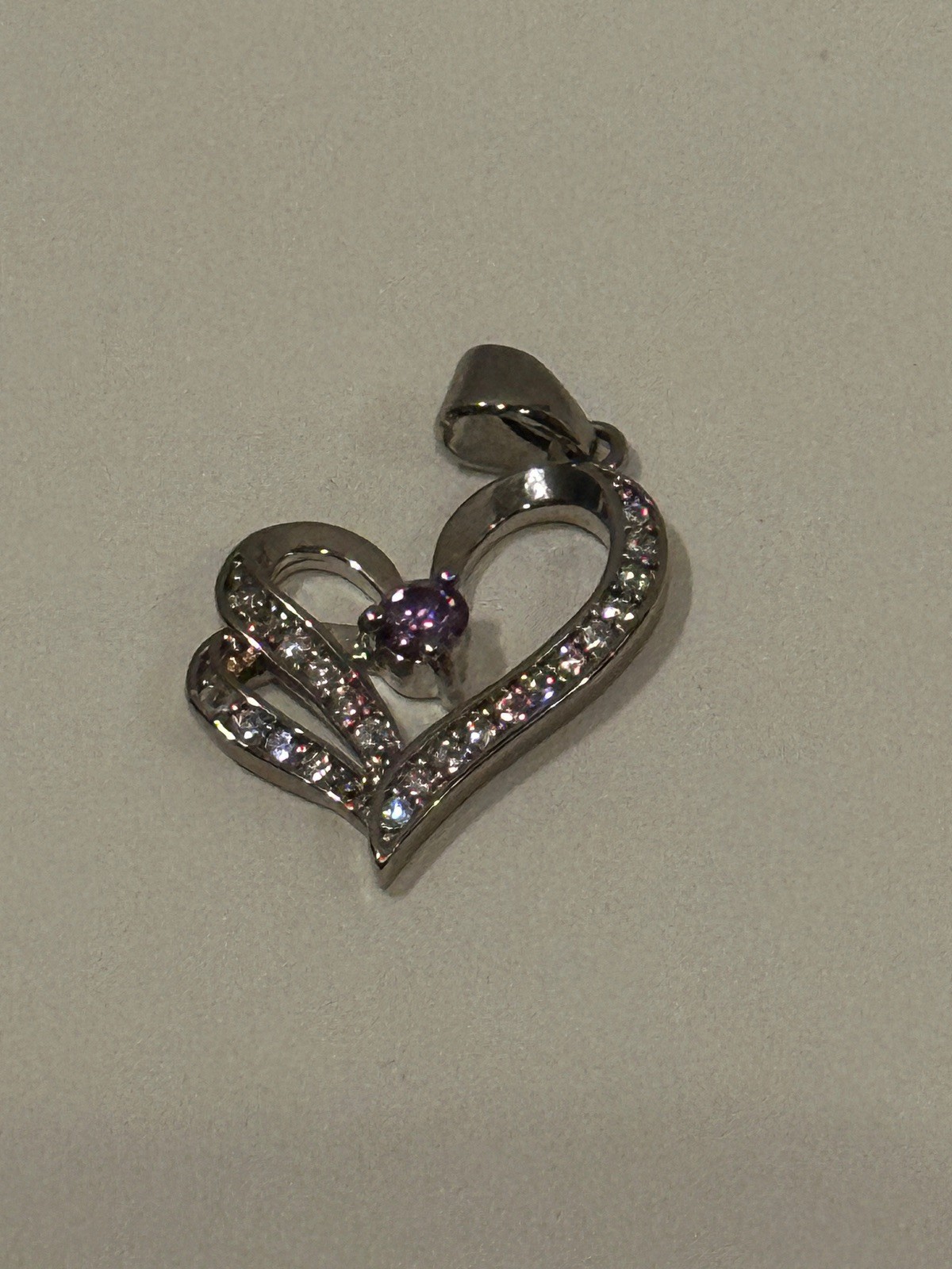 925 Sterling Silver Heart Pendant Womens New With Out Tags NWOT