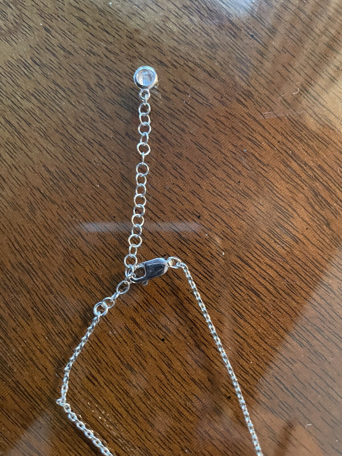 CRISLU SOLITAIRE PENDANT NECKLACE- IN BOX!