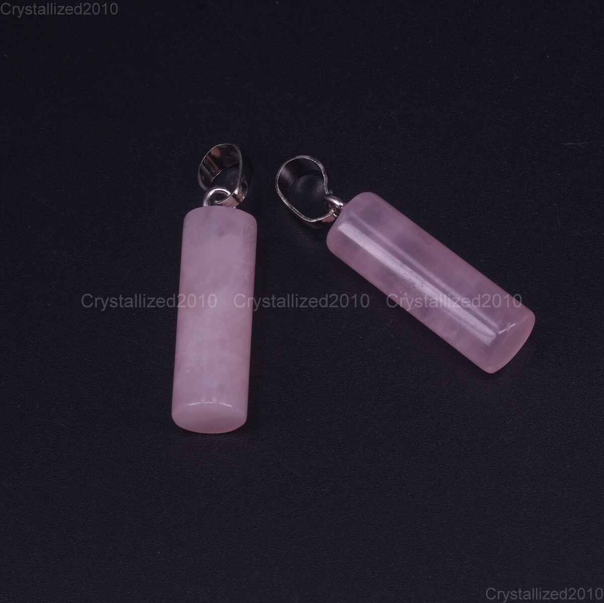 Natural Gemstones Cylinder Mixed Stone Reiki Chakra Healing Beads Pendant 8x23mm