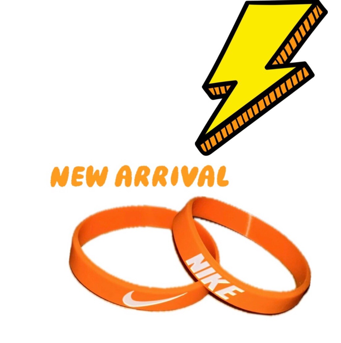 Nike Baller Band Bracelet Wristband Orange White Dunks AF1 Jordan 1 Mid🏀
