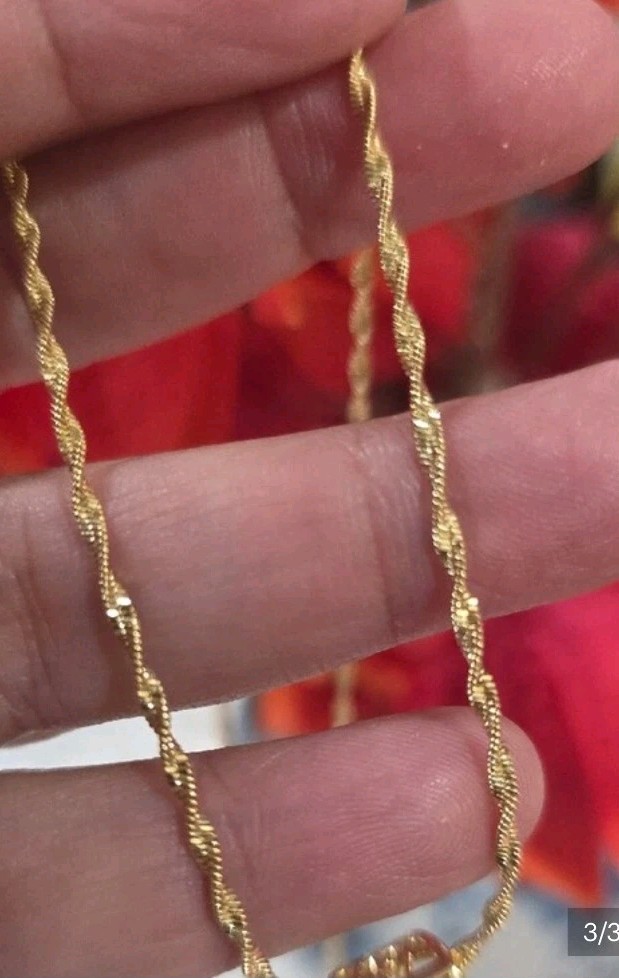 14k Gold Plated 20″ Rope Chain Necklace w/ Pavé Crystal Spider Charm Pendant