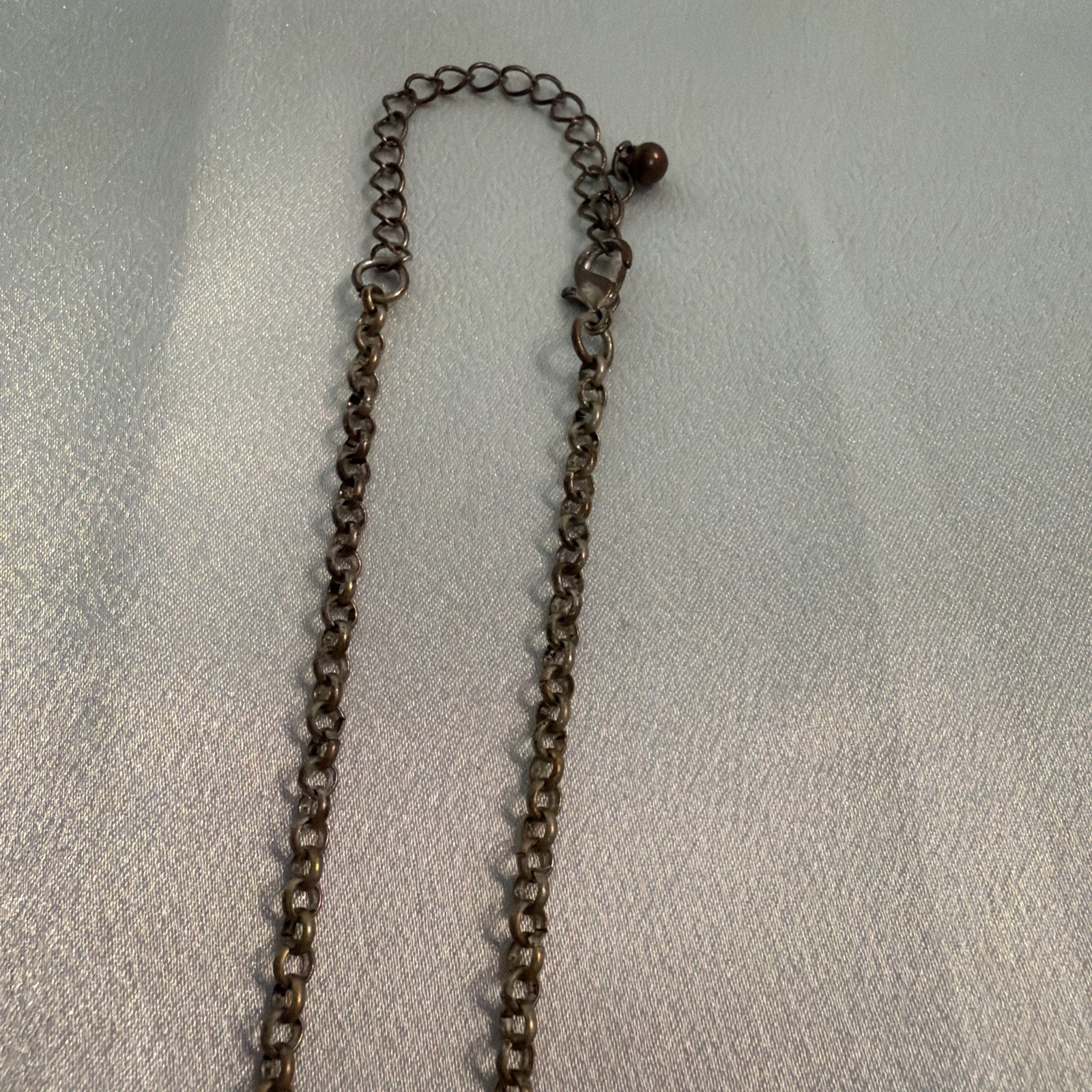 Pendant, Beaded Chain-Link Necklace 18 Inches