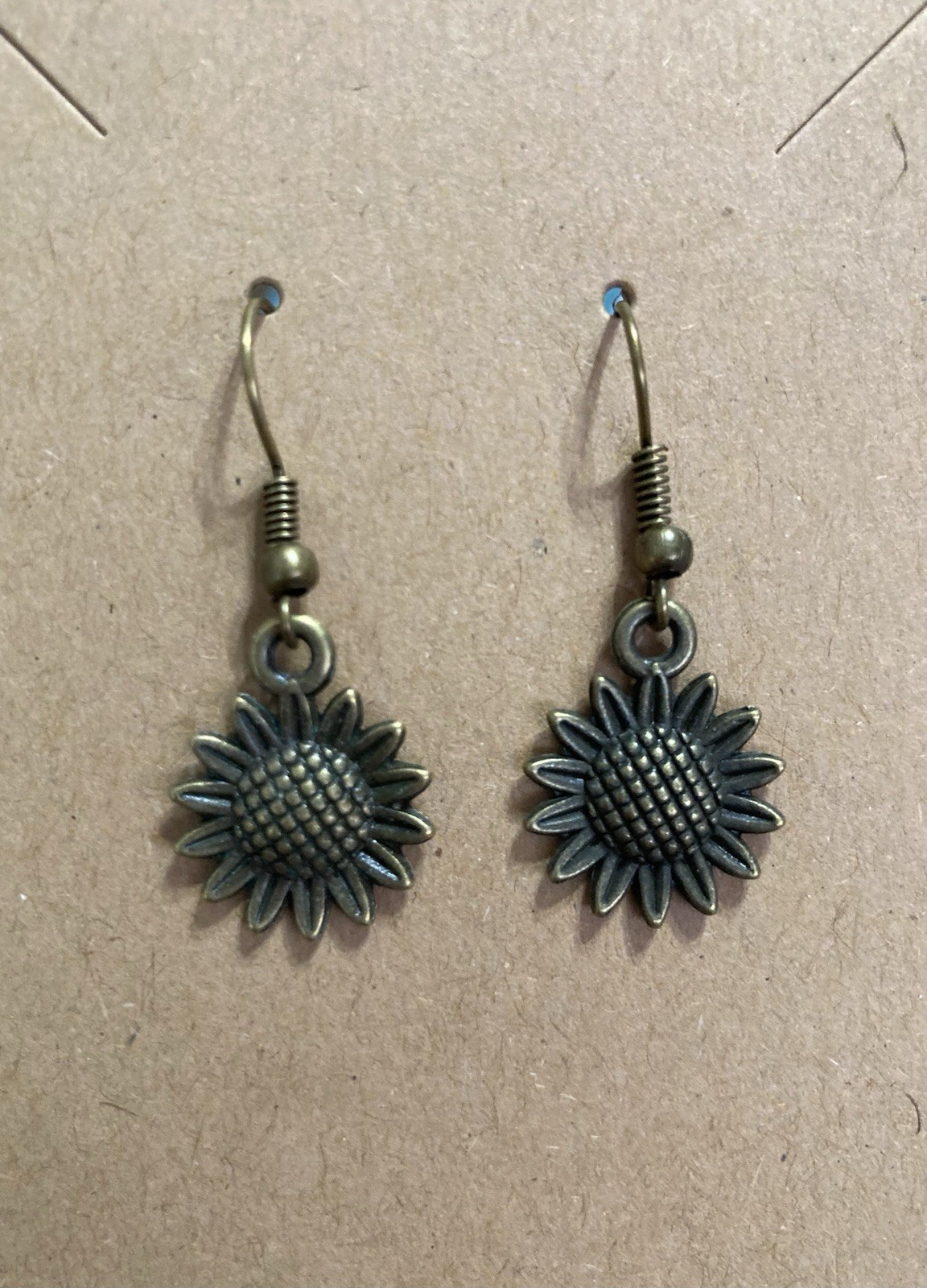 Buyer’s Choice Sunflower Dangle Earrings Gold,Silver,White Silver, Brass,Copper