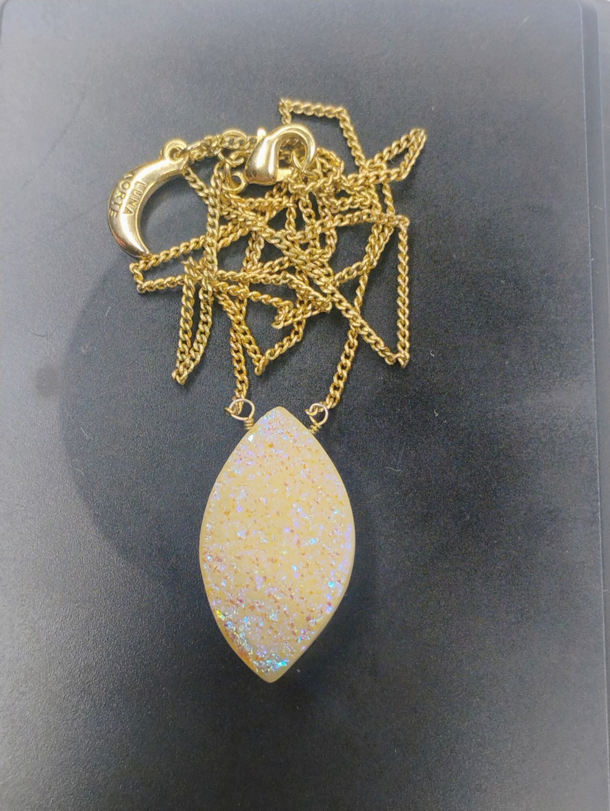 Luna Norte Druzy Pendant Necklace