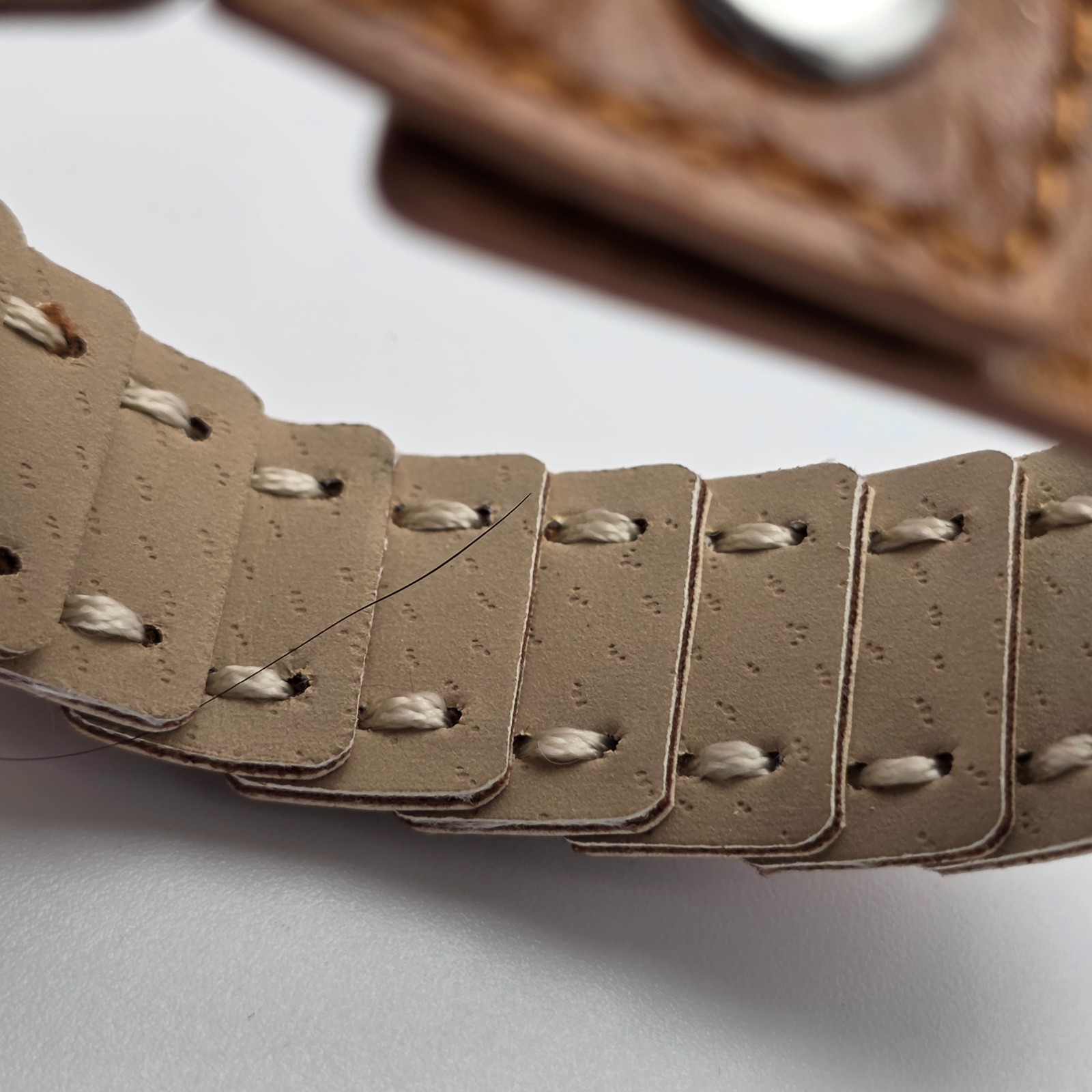 Brown Braided Leather Cuff Bracelet Wide Basket Weave Snap Closure 8.5 in